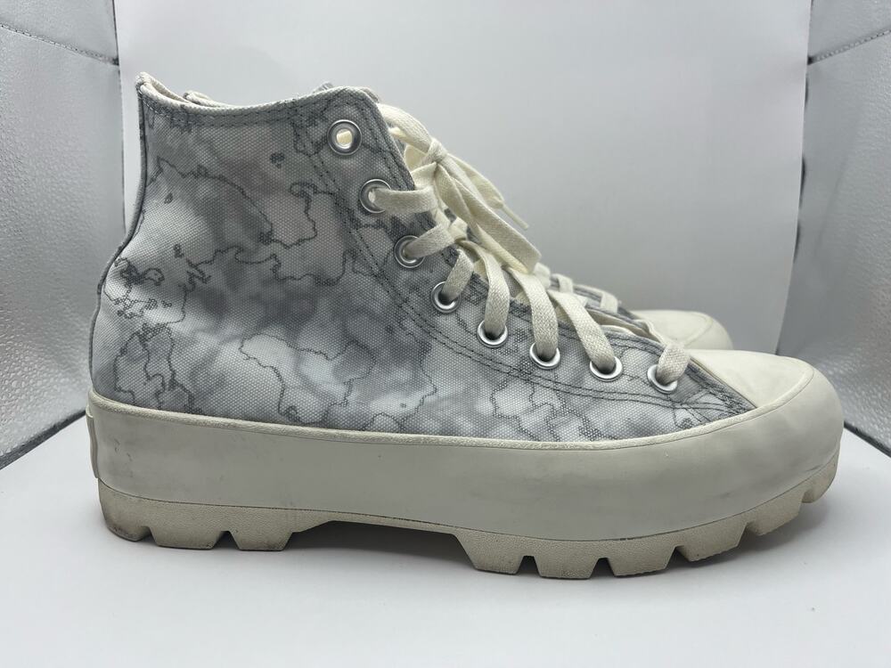Converse Chuck Taylor All Star Lugged Hi Canvas Watermark Slate Gray Platform 9